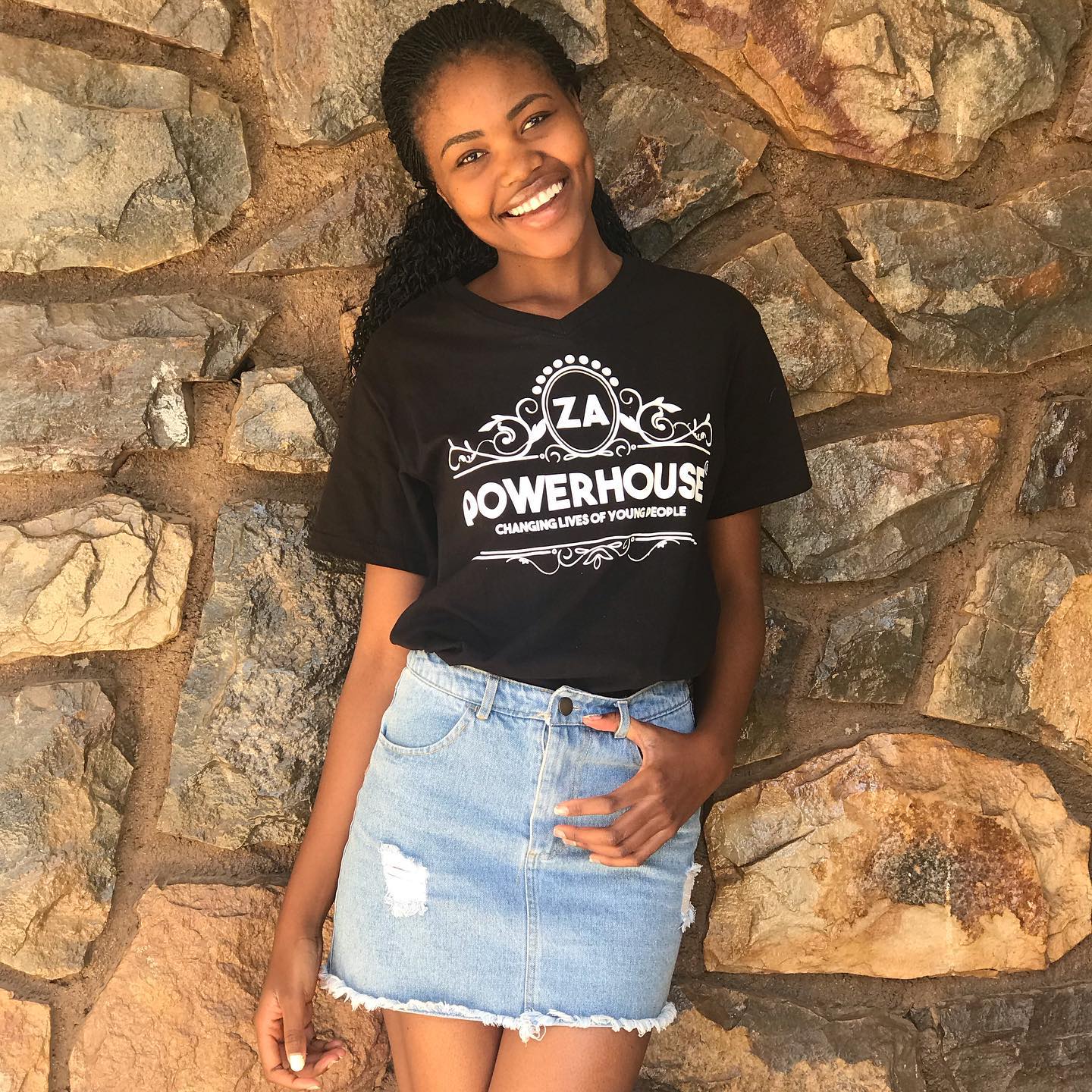 Zanele Phakathi Wearing Za Power House T-Shirt